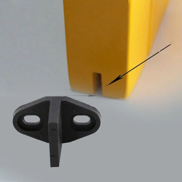 Hardware Guía de Suelo 4.5 2.4 2.3cm Hogar Negro Plástico Forma de T Más Práctico