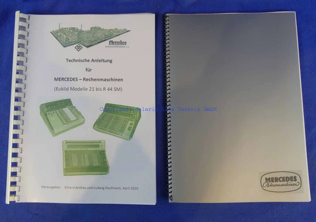 2 Mercedes Literatur - Rechenmaschine calculator - Saml. Weber - 1057