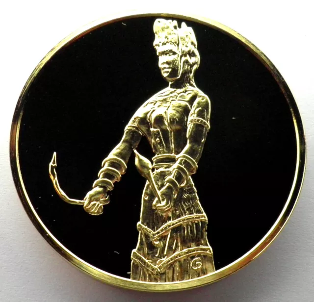 THE ART TREASURES OF ANCIENT GREECE-SNAKE GODDESS Franklin Mint 1982 Medal 80g.