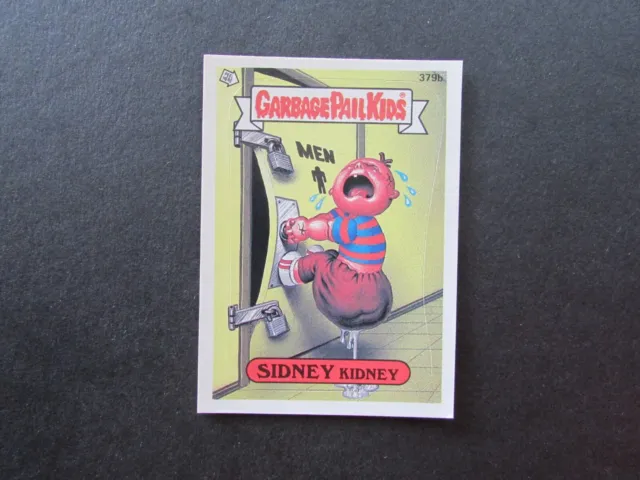 1987 Topps Garbage Pail Kids 10th Series 10 Card 379b Sidney Kidney Puz Pre Back