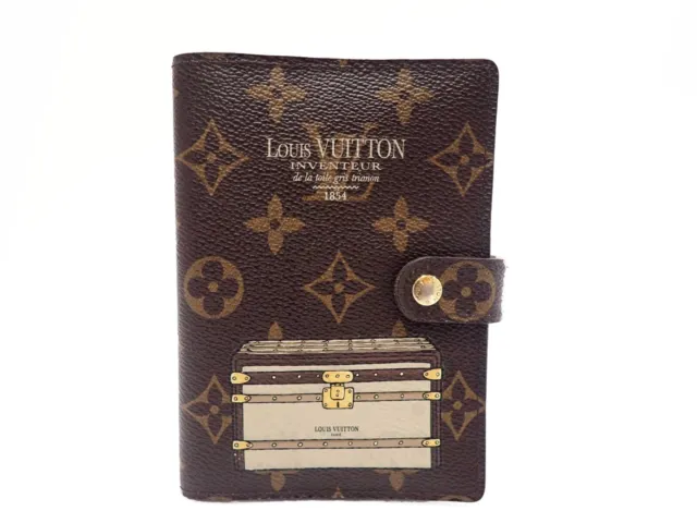 Louis Vuitton Monogram Agenda PM Day Planner Cover Diary Trunk R20028 Browns