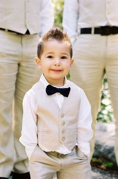 Page Boy Suits Boys Waistcoat Suit Wedding Party Boy Outfits Formal Tuxedos