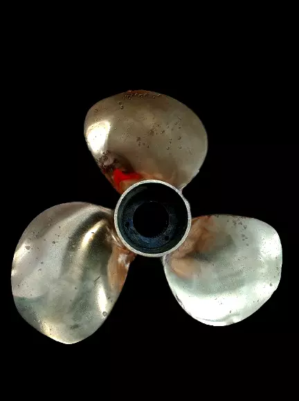 Nautical Old Vintage Ship Salvage Maritime Brass Polished Antique Fan propeller