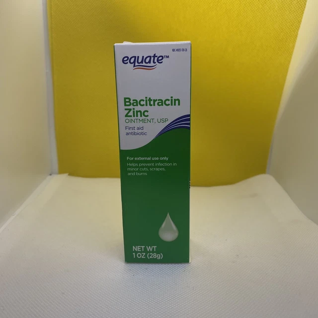 EQUATE BACITRACIN ZINC Ointment, First Aid Antibiotic, 1 Oz (Free US