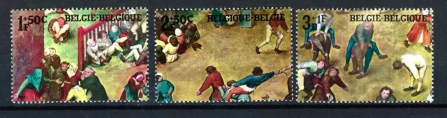 Série Timbres De BELGIQUE tableaux de P Brueghel Neuf ** Sans Trace de Charnière