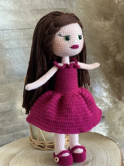Amigurumi Puppe  gehäkelt handarbeit Geschenk🌸ca. 33 cm