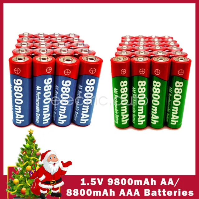 Rechargeable AAA Batteries AAA 1.5V 8800mAh Solar Light Torch Powerful Battery