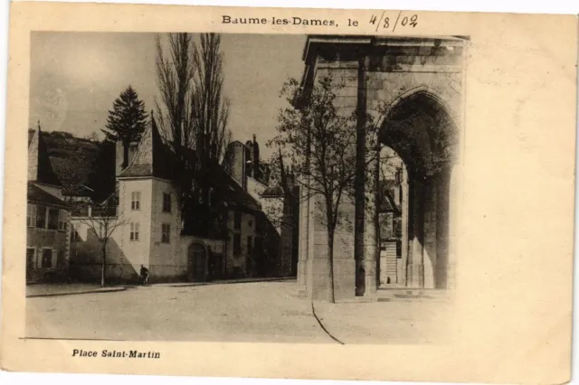 CPA BAUME-les-DAMES - le 4/8/02 - Place St-Martin (182968)