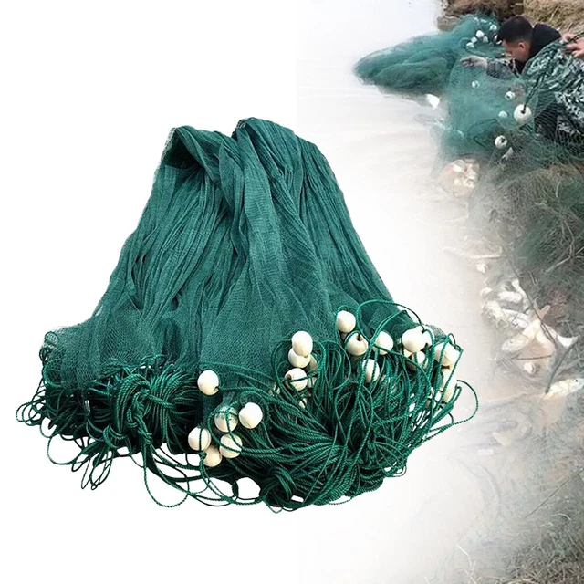 Hand Cast Fishing Net Spin Network 2x10M High Strength Easy Throw Nylon 2cm Mesh