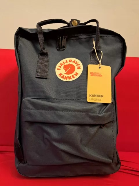 fjallraven kanken zaino blu 16L taglia media zainetto Sac à dos Mochila Rucksack