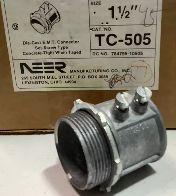 Neer TC-505 Conduit Connector, 1-1/2" Size