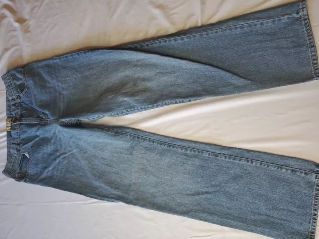 OLD NAVY Husky Boys/ Youth Adjustable Waist, Straight leg Blue Jeans Sz- 18