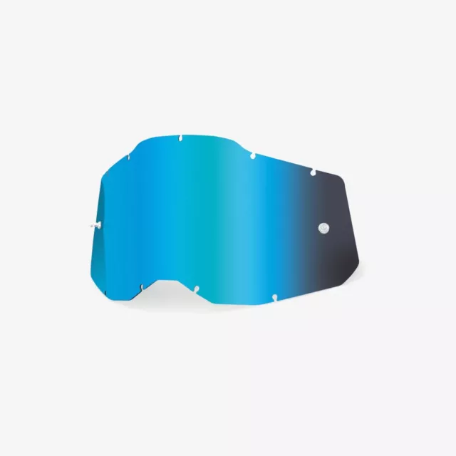Obiettivo specchio Goggle Shop 100% Gen 2 Accuri Racecraft Strata Motocross Blu