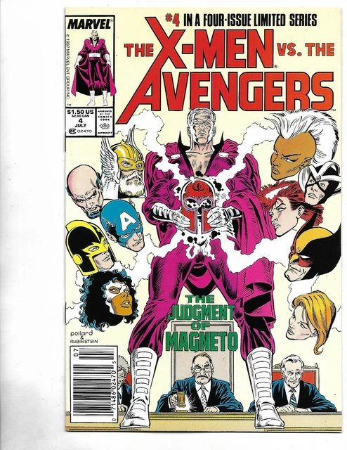 X-Men vs Avengers #4, 1987, 9.4, NM, Stan Lee era classic, copper age