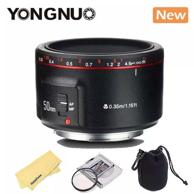 YONGNUO YN50mm F1.8 II Large Aperture Auto Focus Lens for Canon EF EOS 70D 5D2