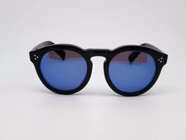 illesteva Italian Leonard 2 Tortoises Sunglasses Blue Mirror Lenses