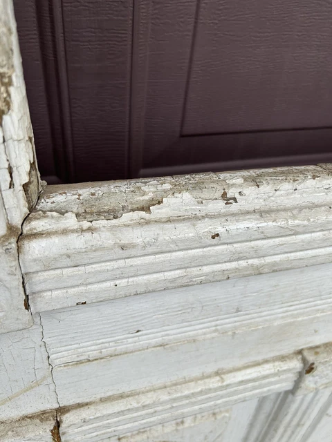 Antique Vintage Victorian Entry Wood Door 8