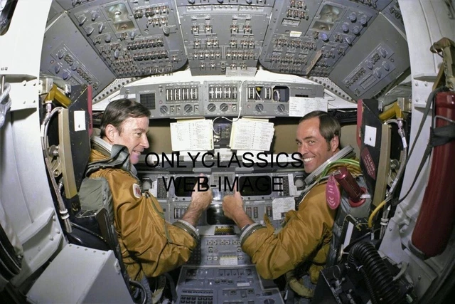 Space Shuttle Columbia Nasa Astronauts John Young & Robert Crippen 12X18 Poster