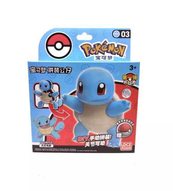 Pokemon Schiggy DIY Figur zum Zusammenbauen Spielzeug Geschenk