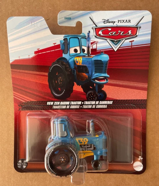 DISNEY PIXAR CARS View Zeen Tractor 2024 Diecast NEW Clear Red Card Buy