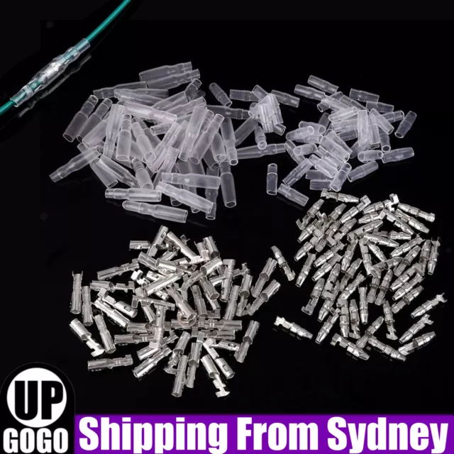 400PCS Car Motorcycle Terminals Male & Female Wire Bullet Crimp Connectors Set