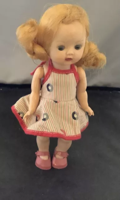 Vintage 1950s Nancy Ann Storybook Muffie Doll California Walker 7.5" Blonde