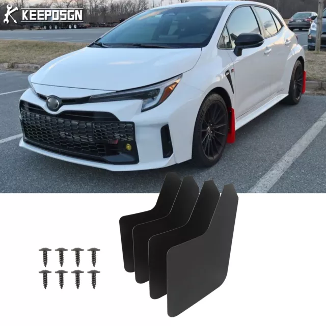 4pcs Matte Mud Flaps Splash Guards Mudguard Mudflaps For Toyota GR Corolla