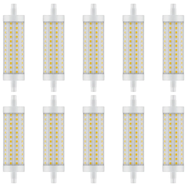 10 x Bellalux LED Lampe Stab 118mm 12,5W = 100W R7s klar 1521lm warmweiß UVP 99€