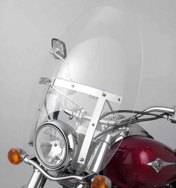 Pare-brise Puig Custom Fumée Clair Pour Kawasaki VN Classic 800 (1996-2006) - Neuf