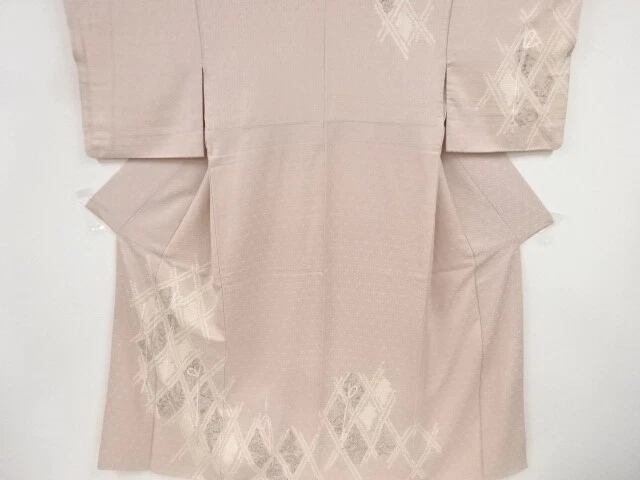 84776# Japanese Kimono / Antique Kimono / Shibori / Embroidery / Flower & Ku