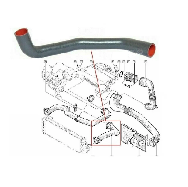 INTERCOOLER PIPE TURBO Hose For Renault Trafic Ii Vauxhall Vivaro 1.9 Dci £46.80 PicClick UK