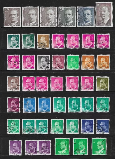 SPAIN mixed collection No.118, King Juan Carlos, bulk lot, used x 118 2