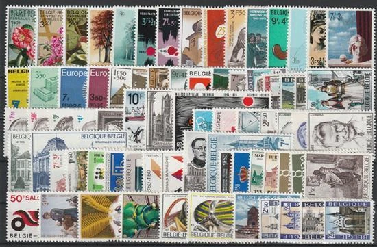 Belgien aus 1970-1971 ** postfrisch MiNr. 1589-1592, 1663-1666