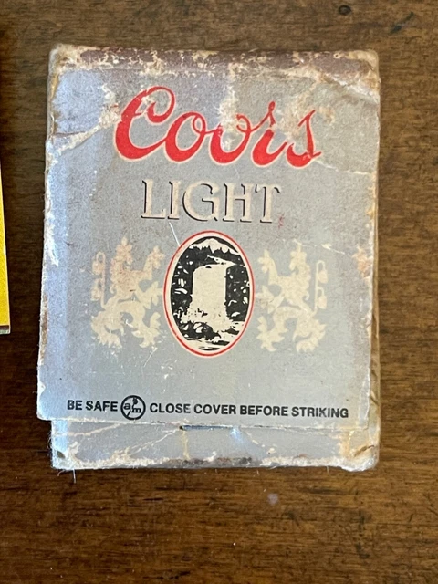 Vintage Coors Light matches matchbook