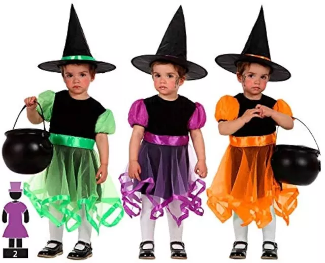 costume halloween strega carnevale witch neonata streghetta