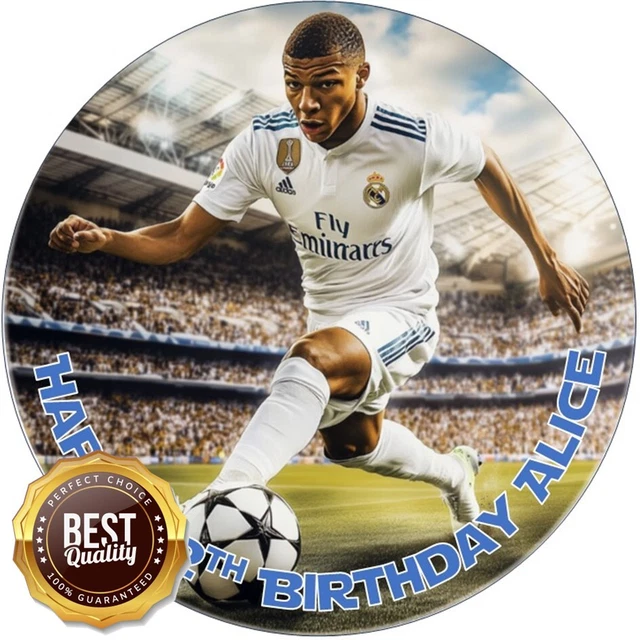 KYLIAN MBAPPE | Personalised Edible Cake Topper on Icing Sheet or Wafer ...