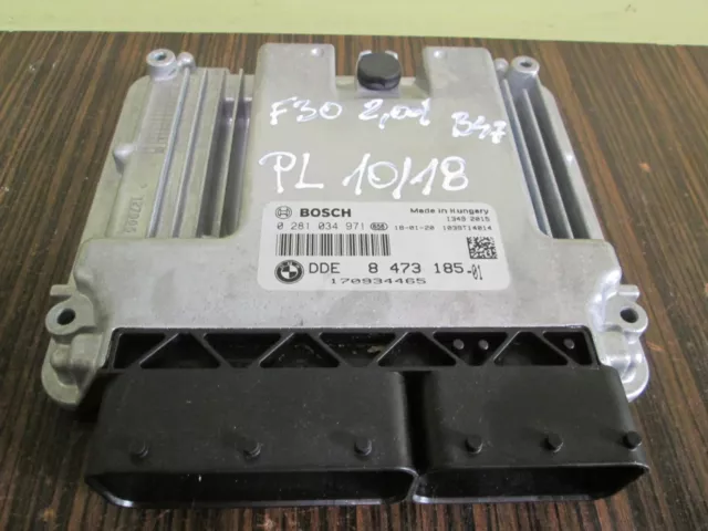 Bmw F20 F30 2.0D B47  Motorsteuergerat Ecu Computer 0281034971 8473185