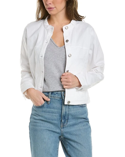 Eileen Fisher Denim Jacket Women's White S