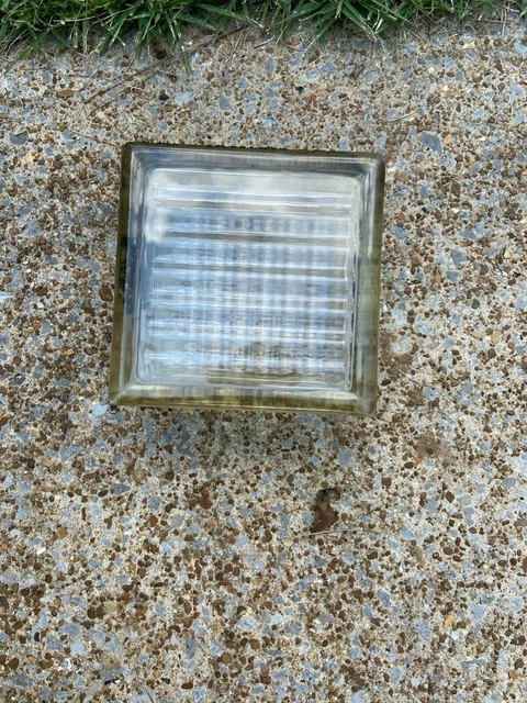 Antique Lead Glass Blocks from Early 1900s