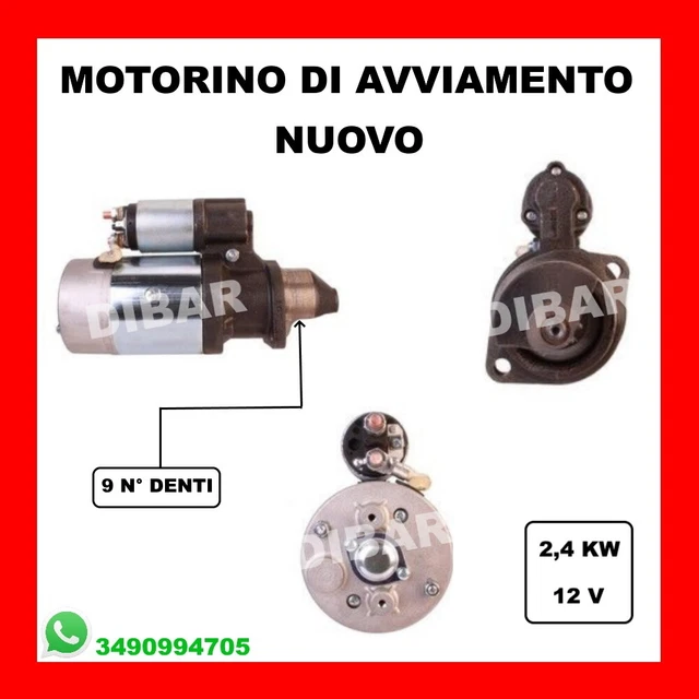 MOTORINO AVVIAMENTO GOLDONI LOMBARDINI LDA100 RUGGERINI MT71HB FEMSA