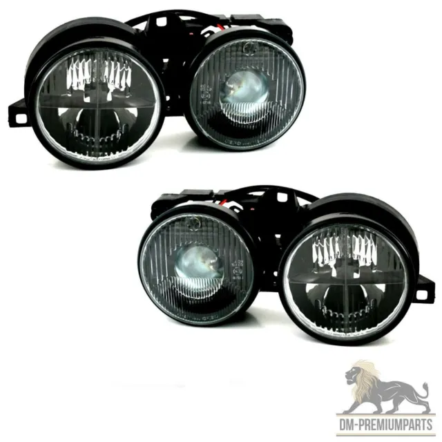 LED Angel Eyes Scheinwerfer für BMW 3er E30 82-94 schwarz