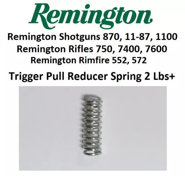 Remington Trigger Pull Reducer Spring, Shotguns & Rifles 870, 750, 552, 572