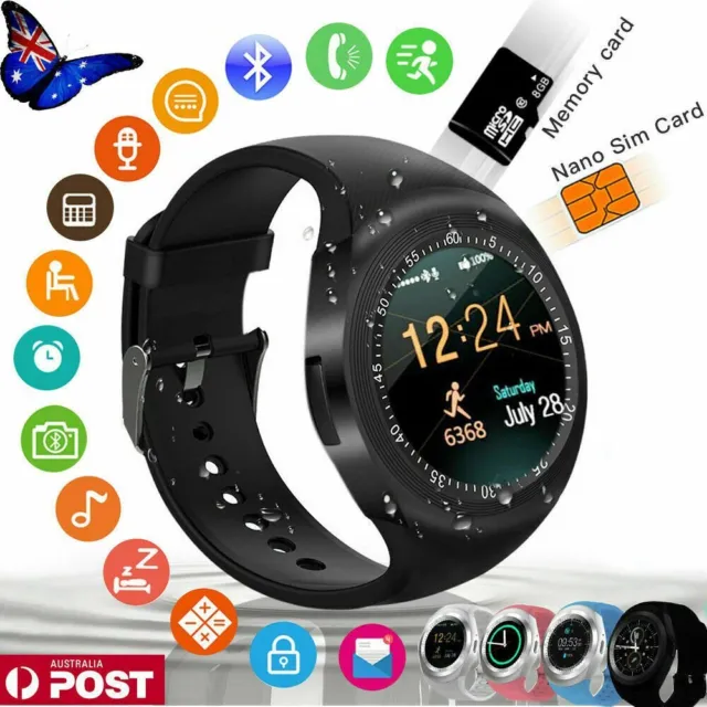 Smart Watch SIM Camera Wristwatch for iPhone Samsung Android Phone Waterproof