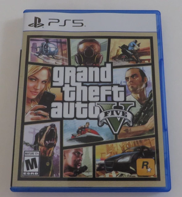 REPLACEMENT CASE (NO GAME) Grand Theft Auto V Five PlayStation 5 PS5 8