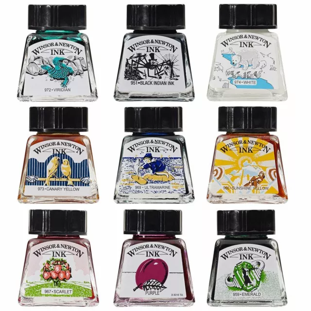 Winsor & Newton Designers Drawing Ink 14ml - 26 Colours