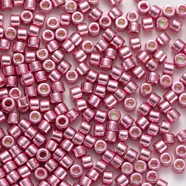 MKU Glass Beadss 1200Pcs Metallic Colours 2MM Glass Beads for DIY Handmade Jewel