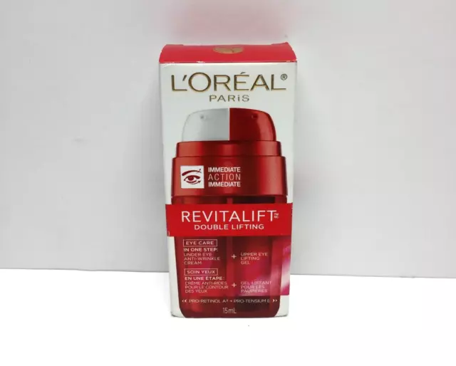 (1) Loreal RevitaLift Double Lifting ANTI WRINKLECREAM IMMEDIATE ACTION EYE