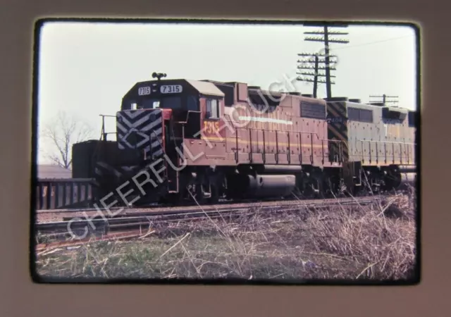 Original '76 Ektachrome Slide Ex-LV Lehigh Valley 7315 action New Haven  37F40