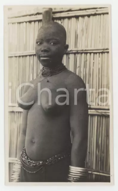 Unclassified - CPA - CONGO BELGE / ZAIRE / RDC - Jeunes filles Mandibu -  Woman Girl Girls demi nue nude Enfant Kid Kind Ethnic Black