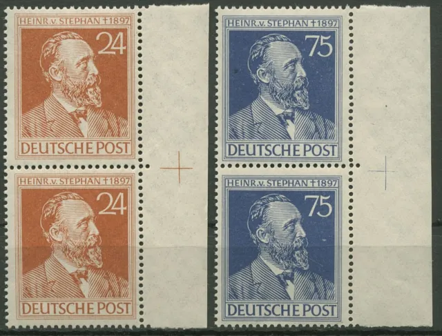 Alliierte Besetzung 1947 H. von Stephan Paar mit Passerkreuz 963/64 postfrisch